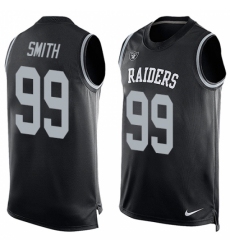 Men's Nike Oakland Raiders #99 Aldon Smith Limited Black Player Name & Number Tank Top NFL Jersey
