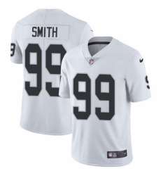 Men's Nike Oakland Raiders #99 Aldon Smith White Vapor Untouchable Limited Player NFL Jersey