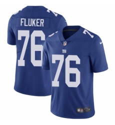 Men's Nike New York Giants #76 D.J. Fluker Royal Blue Team Color Vapor Untouchable Limited Player NFL Jersey