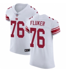 Men's Nike New York Giants #76 D.J. Fluker White Vapor Untouchable Elite Player NFL Jersey