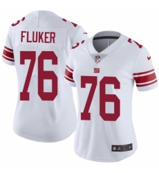Women's Nike New York Giants #76 D.J. Fluker White Vapor Untouchable Limited Player NFL Jersey