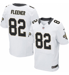 Men's Nike New Orleans Saints #82 Coby Fleener White Vapor Untouchable Elite Player NFL Jersey
