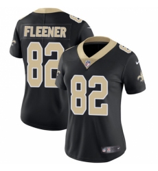 Women's Nike New Orleans Saints #82 Coby Fleener Black Team Color Vapor Untouchable Limited Player NFL Jersey