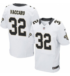 Men's Nike New Orleans Saints #32 Kenny Vaccaro White Vapor Untouchable Elite Player NFL Jersey