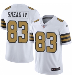 Men's Nike New Orleans Saints #83 Willie Snead Limited White Rush Vapor Untouchable NFL Jersey