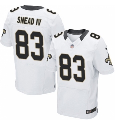 Men's Nike New Orleans Saints #83 Willie Snead White Vapor Untouchable Elite Player NFL Jersey