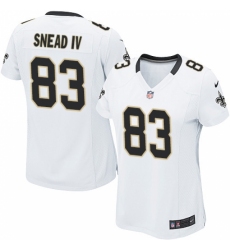 Women's Nike New Orleans Saints #83 Willie Snead Game White NFL Jersey