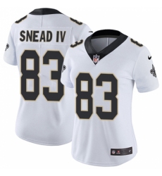 Women's Nike New Orleans Saints #83 Willie Snead White Vapor Untouchable Limited Player NFL Jersey