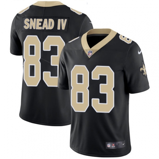 Youth Nike New Orleans Saints #83 Willie Snead Black Team Color Vapor Untouchable Limited Player NFL Jersey Youth Nike New Orleans Saints #83 Willie Snead Black Team Color Vapor Untouchable Limited Player NFL Jersey