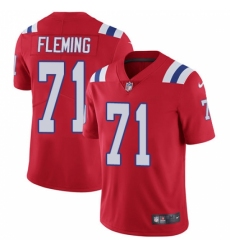 Youth Nike New England Patriots #71 Cameron Fleming Red Alternate Vapor Untouchable Limited Player NFL Jersey