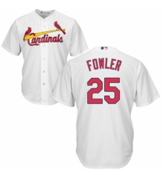 Youth Majestic St. Louis Cardinals #25 Dexter Fowler Replica White Home Cool Base MLB Jersey