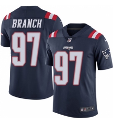 Youth Nike New England Patriots #97 Alan Branch Limited Navy Blue Rush Vapor Untouchable NFL Jersey