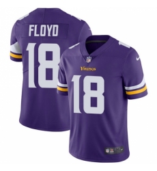 Men's Nike Minnesota Vikings #18 Michael Floyd Purple Team Color Vapor Untouchable Limited Player NFL Jersey