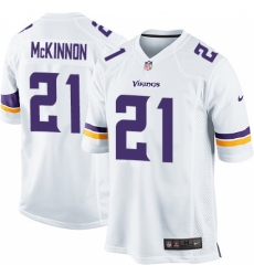 Men's Nike Minnesota Vikings #21 Jerick McKinnon Game White NFL Jersey