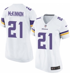 Women's Nike Minnesota Vikings #21 Jerick McKinnon Game White NFL Jersey