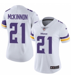 Women's Nike Minnesota Vikings #21 Jerick McKinnon White Vapor Untouchable Limited Player NFL Jersey