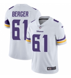 Youth Nike Minnesota Vikings #61 Joe Berger White Vapor Untouchable Limited Player NFL Jersey