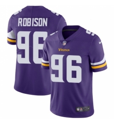 Men's Nike Minnesota Vikings #96 Brian Robison Purple Team Color Vapor Untouchable Limited Player NFL Jersey