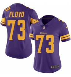 Women's Nike Minnesota Vikings #73 Sharrif Floyd Elite Purple Rush Vapor Untouchable NFL Jersey