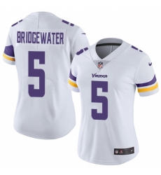 Women's Nike Minnesota Vikings #5 Teddy Bridgewater Elite White NFL Jersey