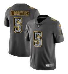 Youth Nike Minnesota Vikings #5 Teddy Bridgewater Gray Static Vapor Untouchable Limited NFL Jersey
