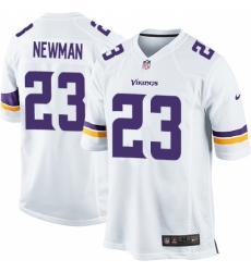 Men's Nike Minnesota Vikings #23 Terence Newman Game White NFL Jersey