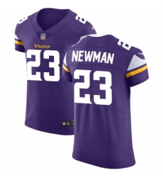 Men's Nike Minnesota Vikings #23 Terence Newman Purple Team Color Vapor Untouchable Elite Player NFL Jersey