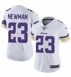 Women's Nike Minnesota Vikings #23 Terence Newman White Vapor Untouchable Limited Player NFL Jersey