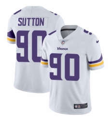 Men's Nike Minnesota Vikings #90 Will Sutton White Vapor Untouchable Limited Player NFL Jersey