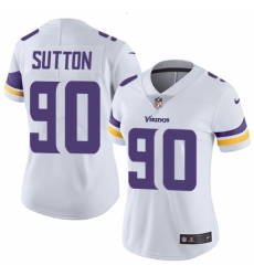 Women's Nike Minnesota Vikings #90 Will Sutton Elite White NFL Jersey