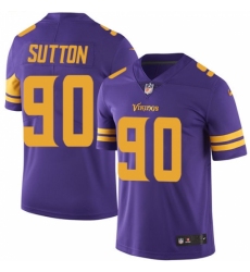 Youth Nike Minnesota Vikings #90 Will Sutton Limited Purple Rush Vapor Untouchable NFL Jersey