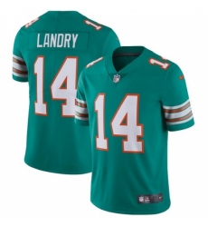 Men's Nike Miami Dolphins #14 Jarvis Landry Aqua Green Alternate Vapor Untouchable Limited Player NFL Jersey