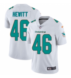 Youth Nike Miami Dolphins #46 Neville Hewitt Elite White NFL Jersey