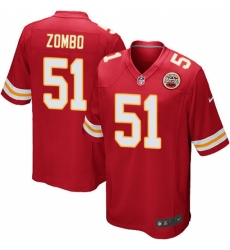 Men's Nike Kansas City Chiefs #51 Frank Zombo Game Red Team Color NFL Jersey