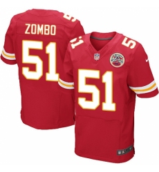 Men's Nike Kansas City Chiefs #51 Frank Zombo Red Team Color Vapor Untouchable Elite Player NFL Jersey