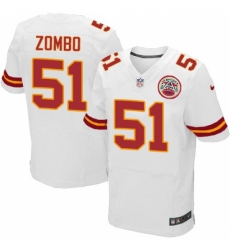 Men's Nike Kansas City Chiefs #51 Frank Zombo White Vapor Untouchable Elite Player NFL Jersey