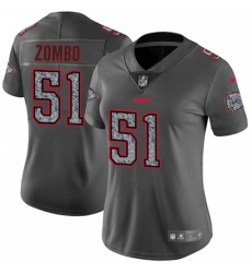Women's Nike Kansas City Chiefs #51 Frank Zombo Gray Static Vapor Untouchable Limited NFL Jersey