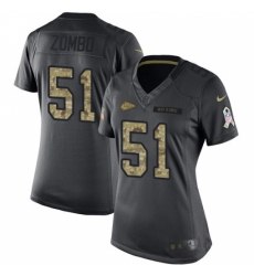 Women's Nike Kansas City Chiefs #51 Frank Zombo Limited Black 2016 Salute to Service NFL Jersey