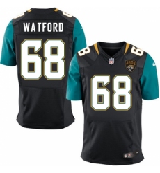 Men's Nike Jacksonville Jaguars #68 Earl Watford Black Alternate Vapor Untouchable Elite Player NFL Jersey