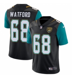 Men's Nike Jacksonville Jaguars #68 Earl Watford Black Alternate Vapor Untouchable Limited Player NFL Jersey