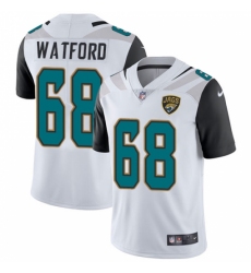 Men's Nike Jacksonville Jaguars #68 Earl Watford White Vapor Untouchable Elite Player NFL Jersey