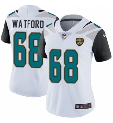 Women's Nike Jacksonville Jaguars #68 Earl Watford Elite White NFL Jersey