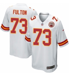 Men's Nike Kansas City Chiefs #73 Zach Fulton Game White NFL Jersey