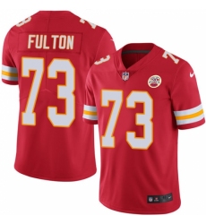 Men's Nike Kansas City Chiefs #73 Zach Fulton Red Team Color Vapor Untouchable Limited Player NFL Jersey
