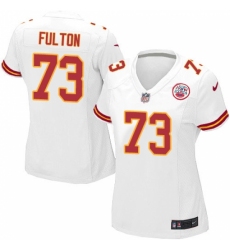 Women's Nike Kansas City Chiefs #73 Zach Fulton Game White NFL Jersey