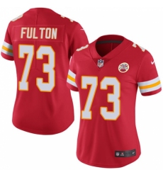 Women's Nike Kansas City Chiefs #73 Zach Fulton Red Team Color Vapor Untouchable Limited Player NFL Jersey