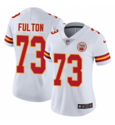 Women's Nike Kansas City Chiefs #73 Zach Fulton White Vapor Untouchable Limited Player NFL Jersey