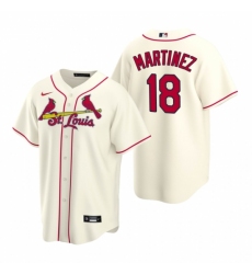 Men's Nike St. Louis Cardinals #18 Carlos Martinez Cream Alternate Stitched Baseball Jersey