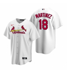 Men's Nike St. Louis Cardinals #18 Carlos Martinez White Home Stitched Baseball Jersey