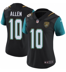 Women's Nike Jacksonville Jaguars #10 Brandon Allen Black Alternate Vapor Untouchable Limited Player NFL Jersey
